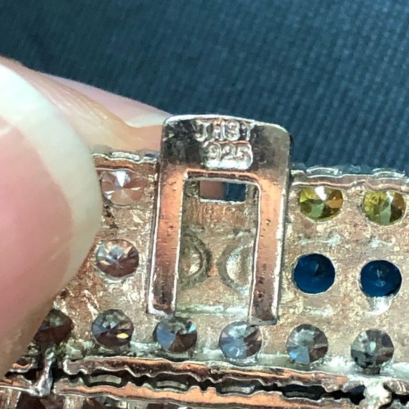 Multicolored Crystal 925 bracelet - Picture 4 of 6